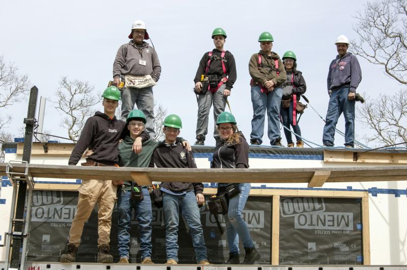Students from Greater New Bedford Regional Vocational Technical High School are constructing the Lloyd Center's Living Building ChallengeTM (LBC™) building. There are only 12 fully certified LBC™ buildings in the entire world! The Lloyd Center for the Environment’s Welcome Center is the only building in the world under construction by students, that is seeking LBC™ certification!